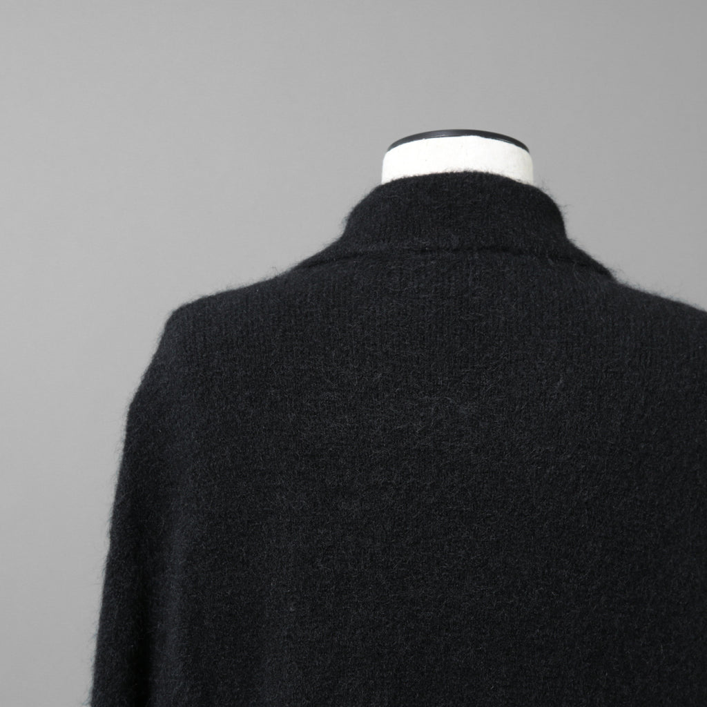 Cruchiani クルチアーニ / 美品 モヘア ニット ロングコート / size 42 (BLACK) レディース