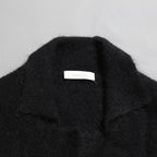 Cruchiani クルチアーニ / 美品 モヘア ニット ロングコート / size 42 (BLACK) レディース