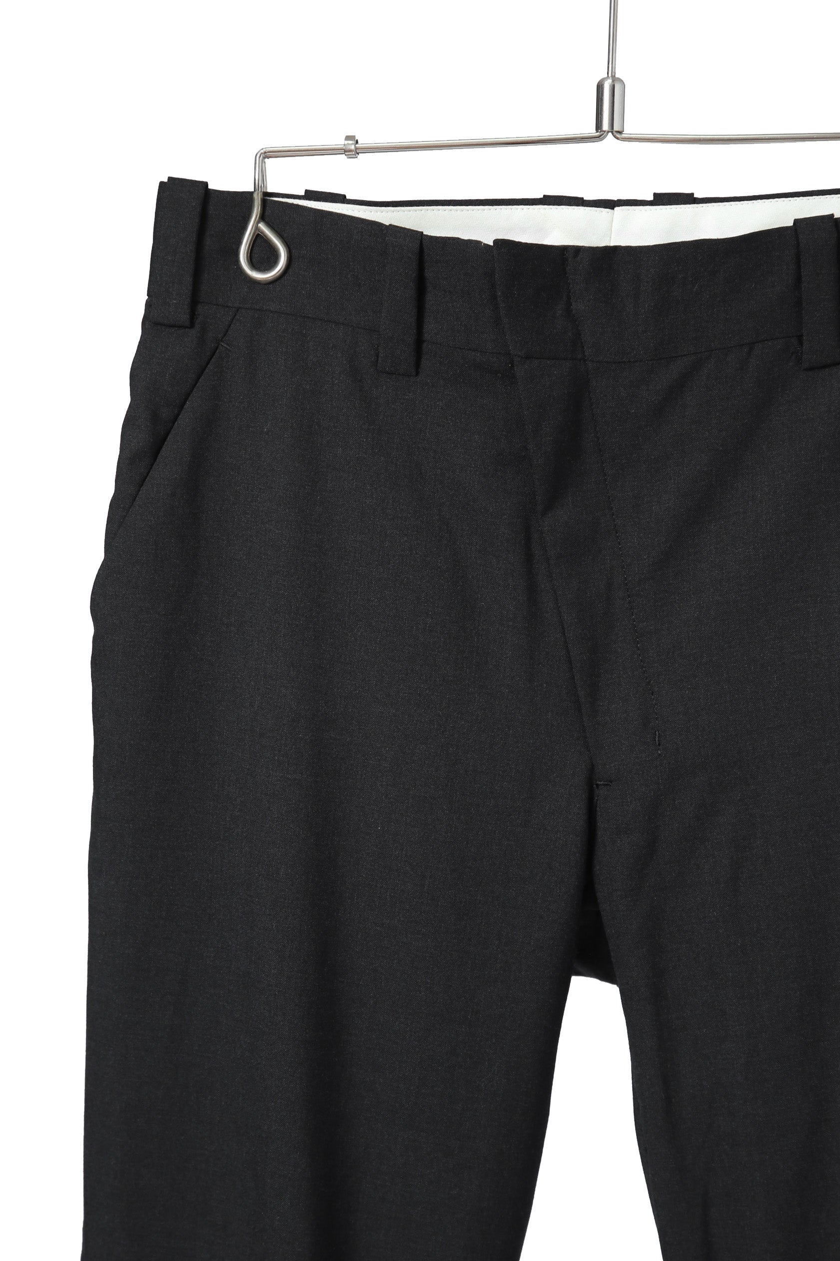 極美品 DEVOA デヴォア / 20AW Slim Pants Wool Super 120’s / size 1 (BLACK) スリム ウール パンツ