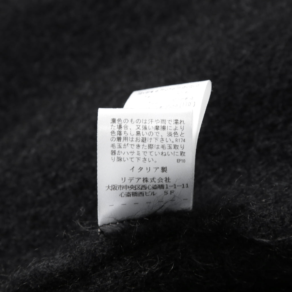 Cruchiani クルチアーニ / 美品 モヘア ニット ロングコート / size 42 (BLACK) レディース