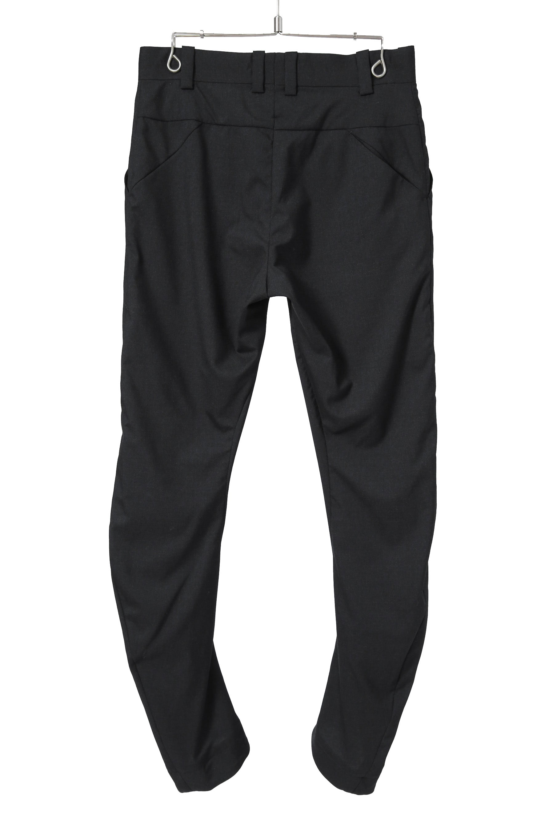 極美品 DEVOA デヴォア / 20AW Slim Pants Wool Super 120’s / size 1 (BLACK) スリム ウール パンツ
