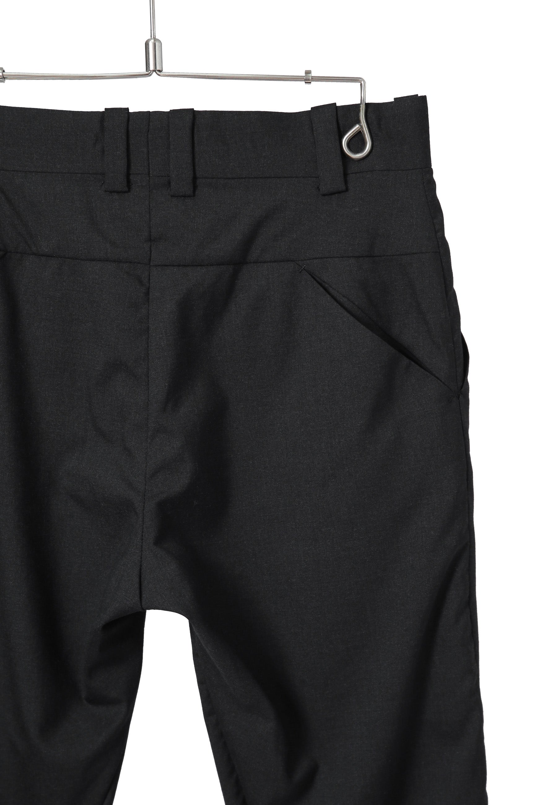 極美品 DEVOA デヴォア / 20AW Slim Pants Wool Super 120’s / size 1 (BLACK) スリム ウール パンツ