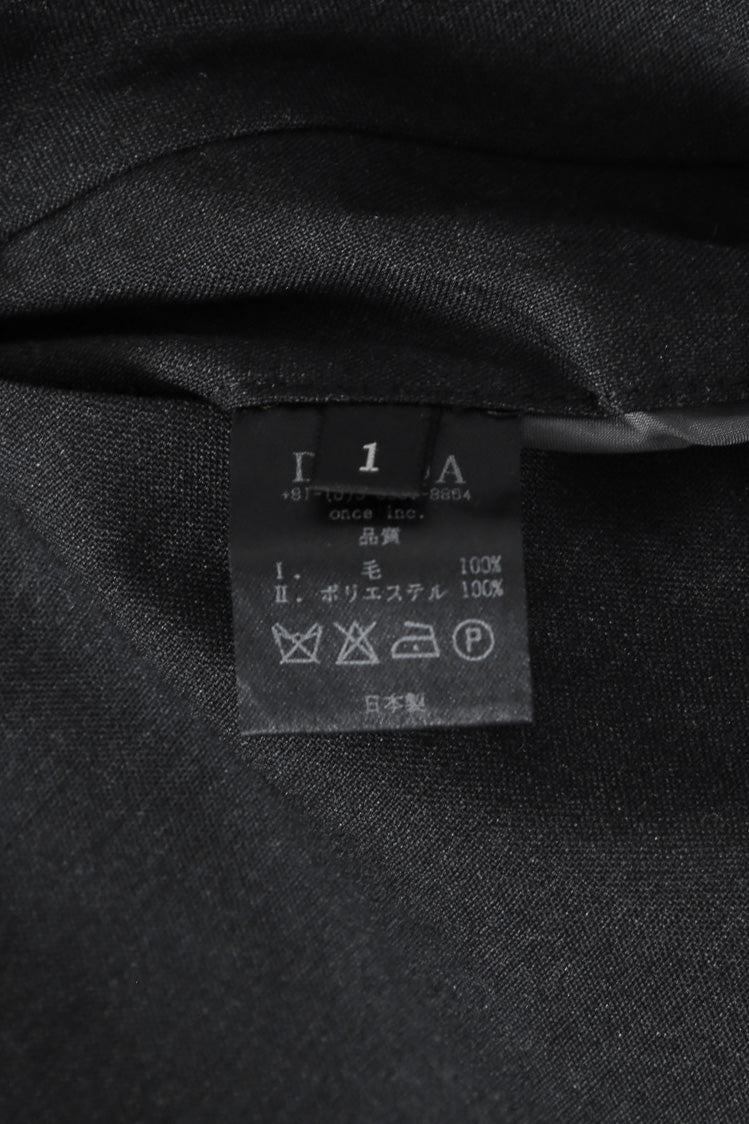 極美品 DEVOA デヴォア / 20AW Slim Pants Wool Super 120’s / size 1 (BLACK) スリム ウール パンツ