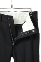 極美品 DEVOA デヴォア / 20AW Slim Pants Wool Super 120’s / size 1 (BLACK) スリム ウール パンツ