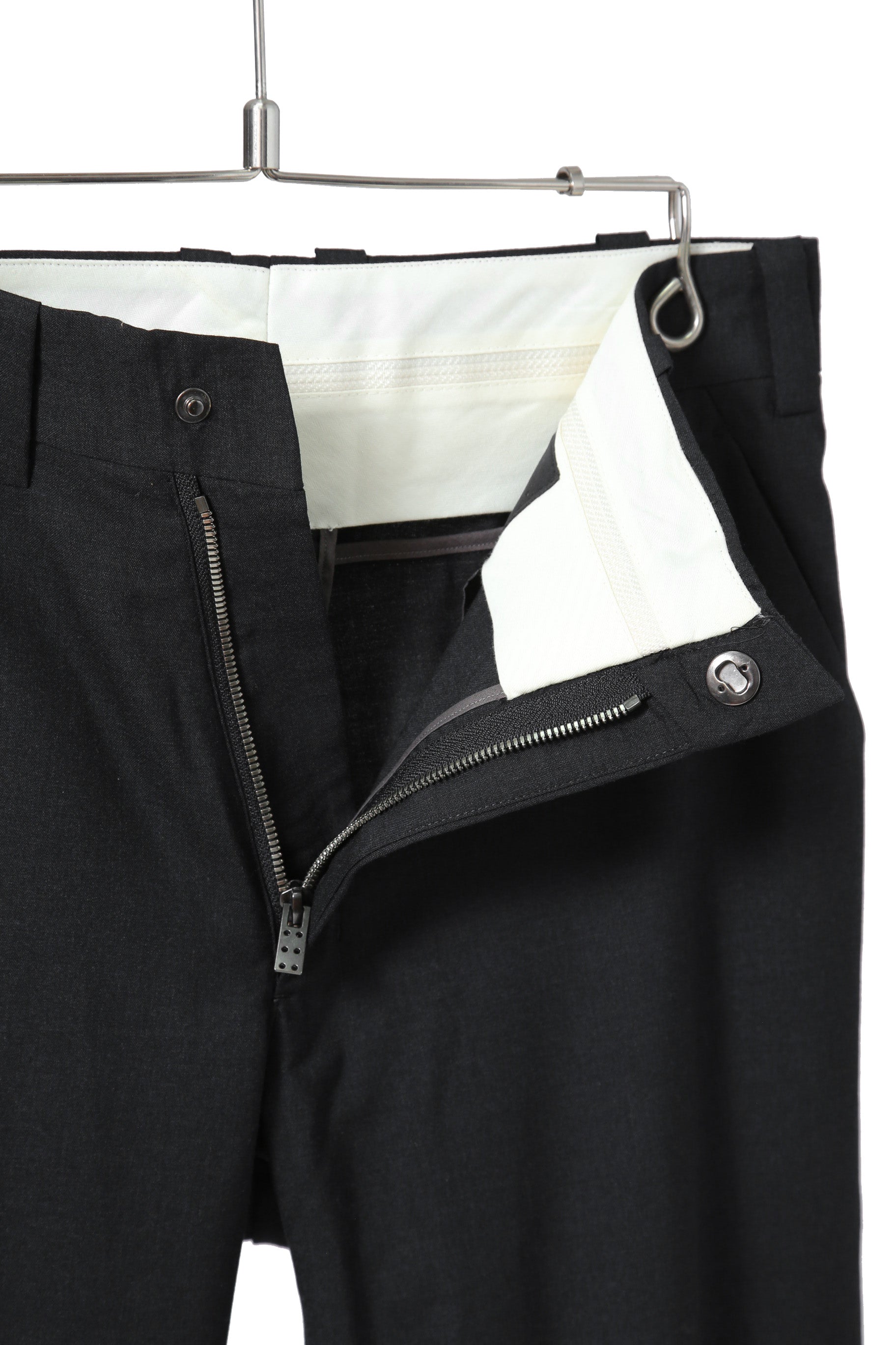 極美品 DEVOA デヴォア / 20AW Slim Pants Wool Super 120’s / size 1 (BLACK) スリム ウール パンツ