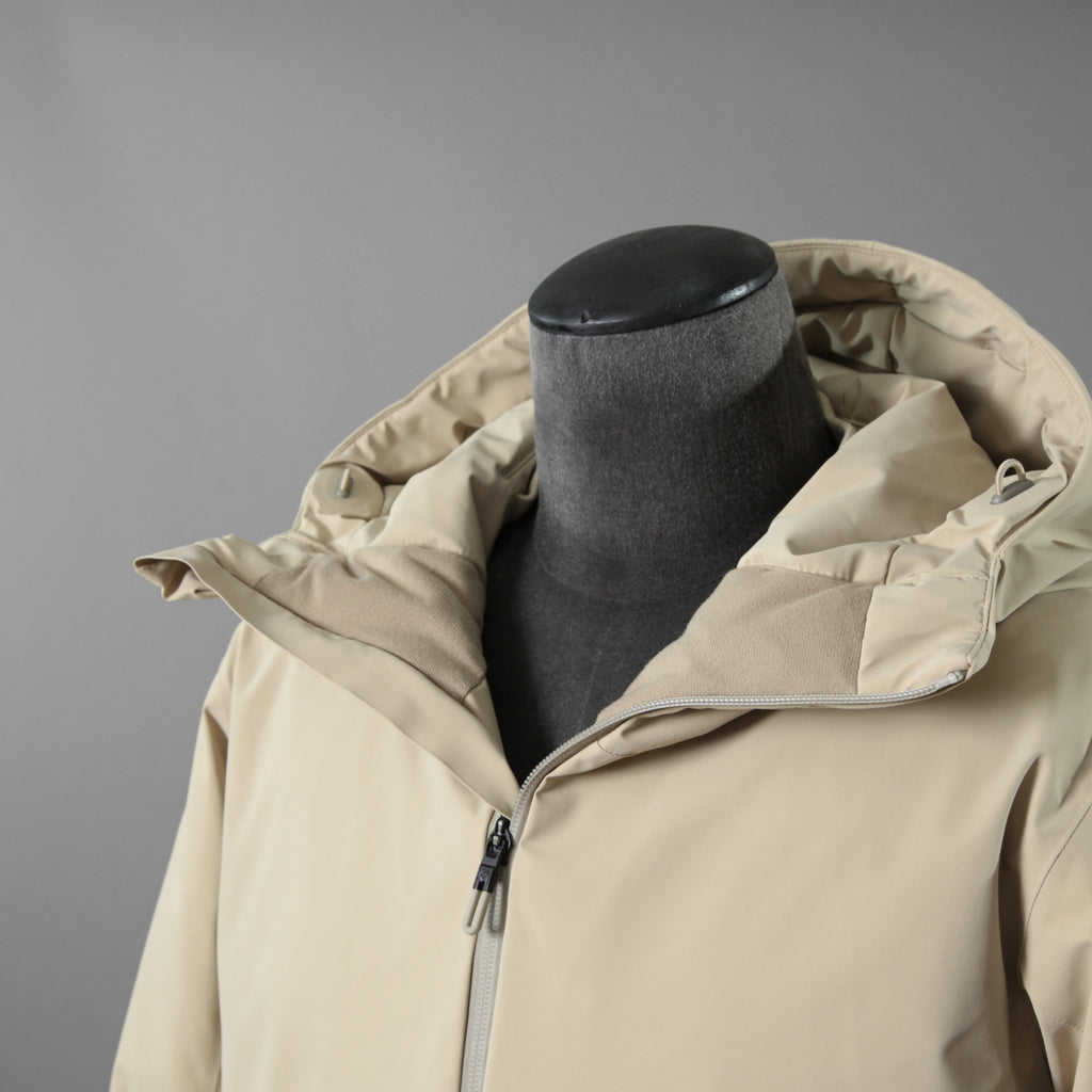 DESCENTE デサント オルテライン / 水沢ダウン MIZUSAWA INVISIBLE DOWN JACKET “INV-06“ / ダウンジャケット / size S (ベージュ系)