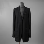Rick Owens リックオウエンス / 21FW GETHSEMANE / 美品 LIDO JACKET / コットンウール フランネル / RU02A5723-WCF / size 46 (BLACK)