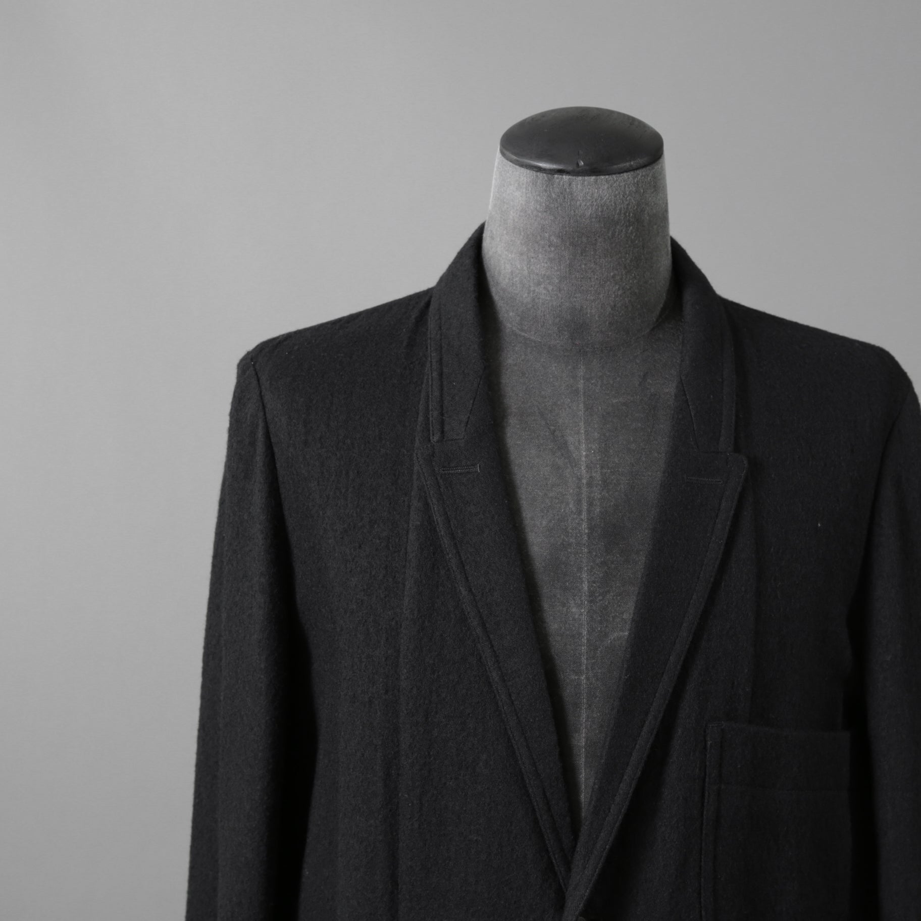 Rick Owens リックオウエンス / 21FW GETHSEMANE / 美品 LIDO JACKET / コットンウール フランネル / RU02A5723-WCF / size 46 (BLACK)