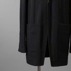 Rick Owens リックオウエンス / 21FW GETHSEMANE / 美品 LIDO JACKET / コットンウール フランネル / RU02A5723-WCF / size 46 (BLACK)