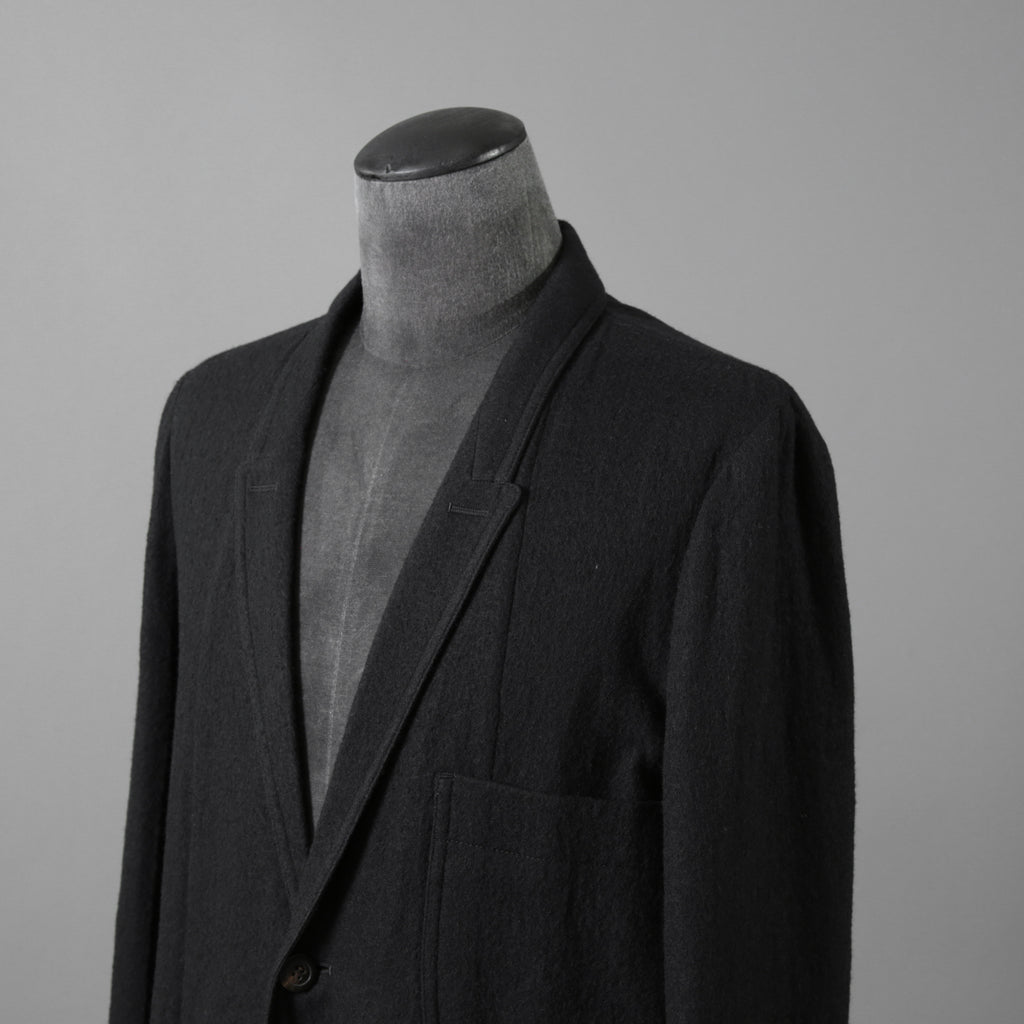 Rick Owens リックオウエンス / 21FW GETHSEMANE / 美品 LIDO JACKET / コットンウール フランネル / RU02A5723-WCF / size 46 (BLACK)