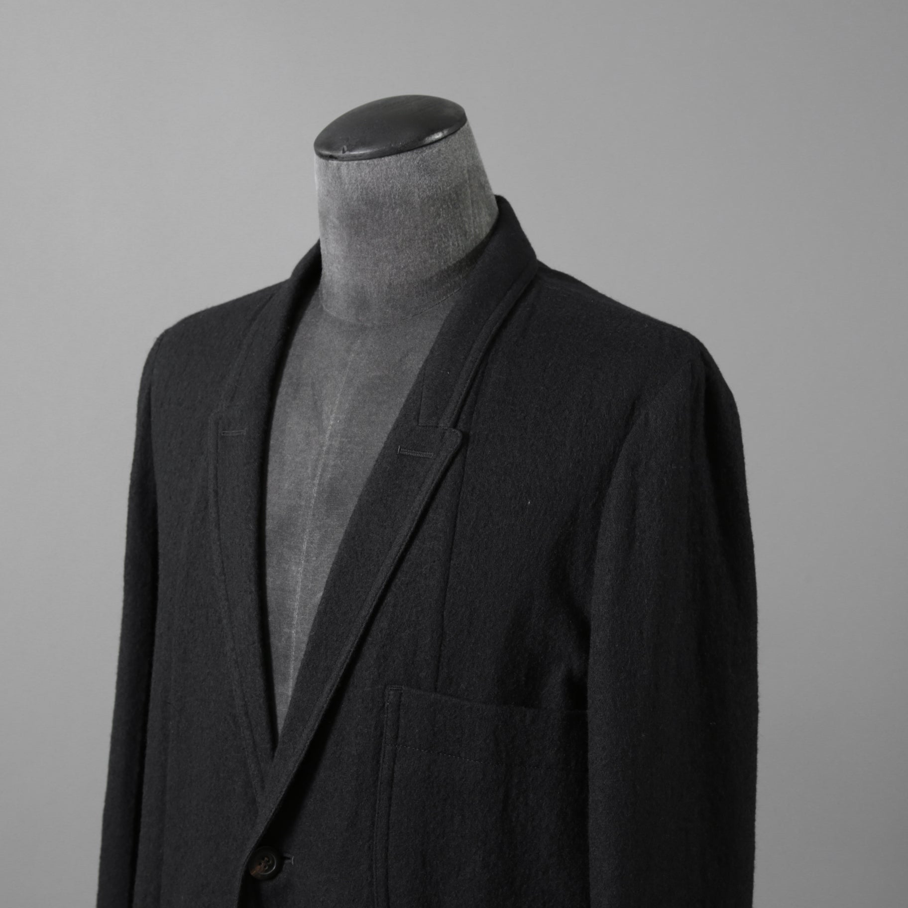 Rick Owens リックオウエンス / 21FW GETHSEMANE / 美品 LIDO JACKET / コットンウール フランネル / RU02A5723-WCF / size 46 (BLACK)