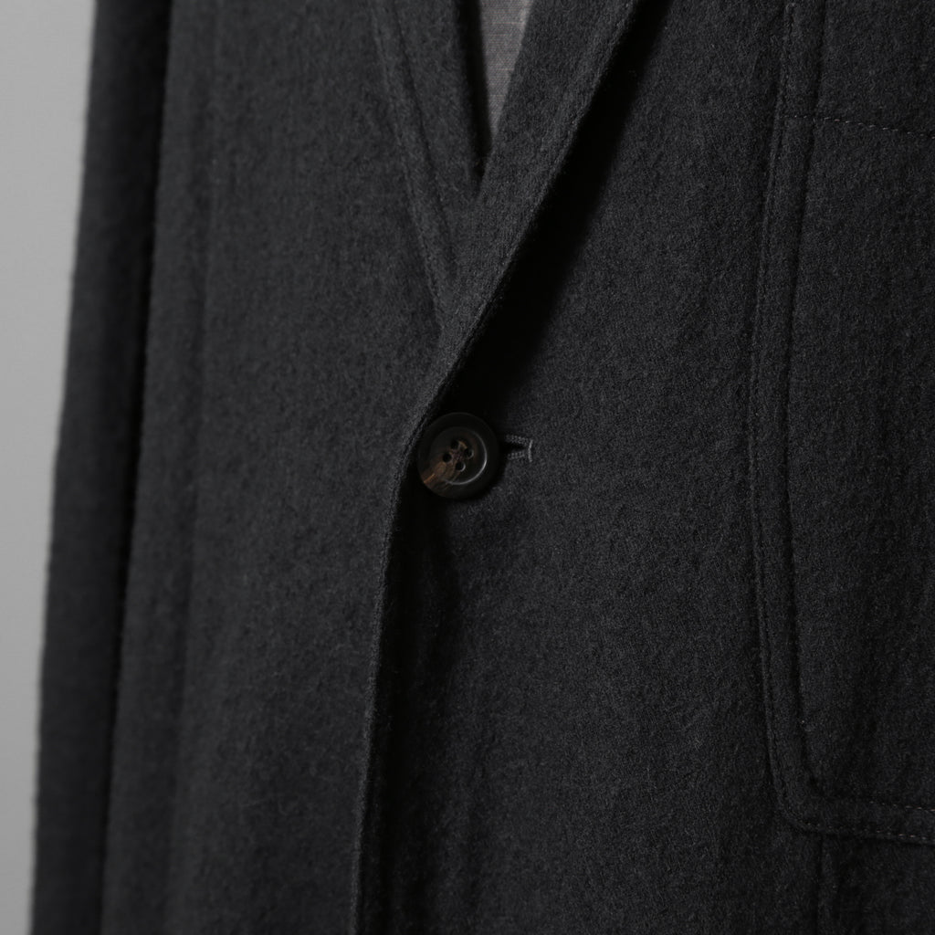 Rick Owens リックオウエンス / 21FW GETHSEMANE / 美品 LIDO JACKET / コットンウール フランネル / RU02A5723-WCF / size 46 (BLACK)