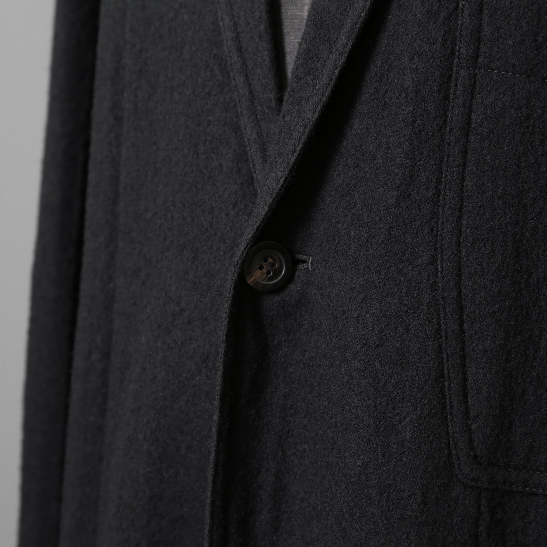 Rick Owens リックオウエンス / 21FW GETHSEMANE / 美品 LIDO JACKET / コットンウール フランネル / RU02A5723-WCF / size 46 (BLACK)