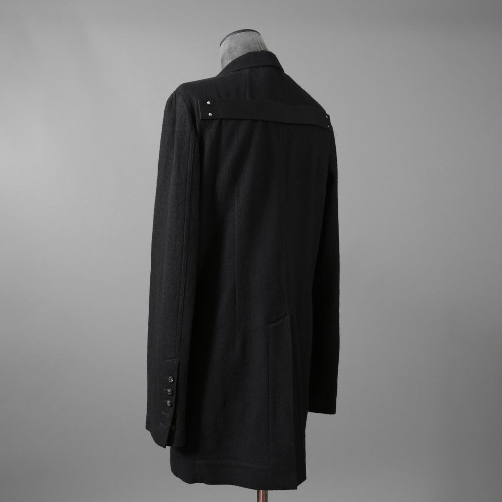 Rick Owens リックオウエンス / 21FW GETHSEMANE / 美品 LIDO JACKET / コットンウール フランネル / RU02A5723-WCF / size 46 (BLACK)