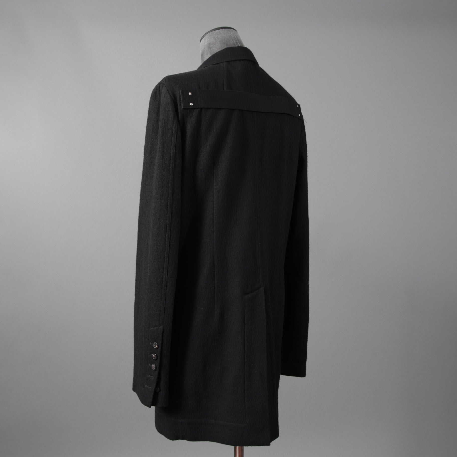Rick Owens リックオウエンス / 21FW GETHSEMANE / 美品 LIDO JACKET / コットンウール フランネル / RU02A5723-WCF / size 46 (BLACK)