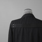 Rick Owens リックオウエンス / 21FW GETHSEMANE / 美品 LIDO JACKET / コットンウール フランネル / RU02A5723-WCF / size 46 (BLACK)