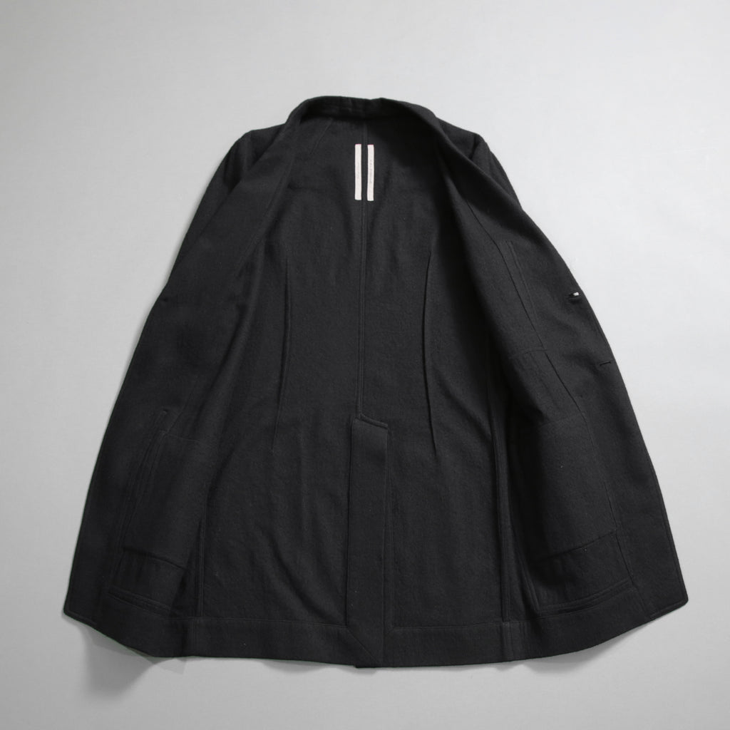 Rick Owens リックオウエンス / 21FW GETHSEMANE / 美品 LIDO JACKET / コットンウール フランネル / RU02A5723-WCF / size 46 (BLACK)