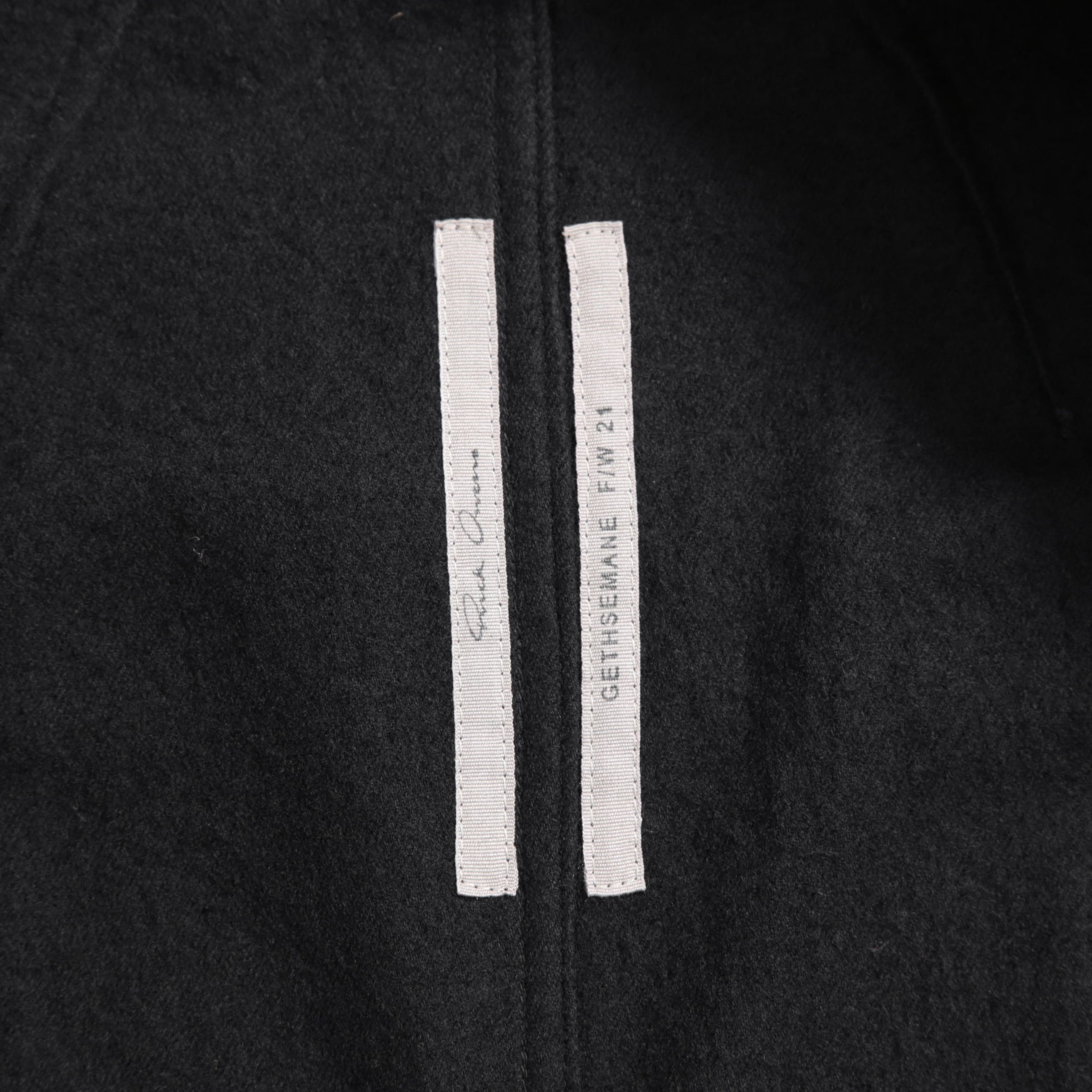 Rick Owens リックオウエンス / 21FW GETHSEMANE / 美品 LIDO JACKET / コットンウール フランネル / RU02A5723-WCF / size 46 (BLACK)