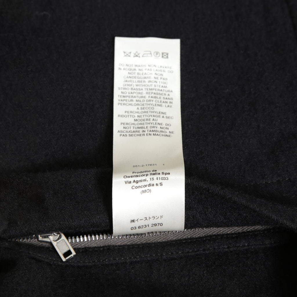 Rick Owens リックオウエンス / 21FW GETHSEMANE / 美品 LIDO JACKET / コットンウール フランネル / RU02A5723-WCF / size 46 (BLACK)