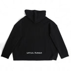 新品 Valentino Galavani ヴァレンティノ 22AW バーチャルランナー エンブロイダリー ウール ニット パーカー XV3KC19B84Y / size M BLACK