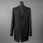 Rick Owens リックオウエンス / 24SS LIDO / 美品 FOGPOCKET BLAZER / シルク混 / RU01D3723-SN / size 48 (BLACK) ジャケット