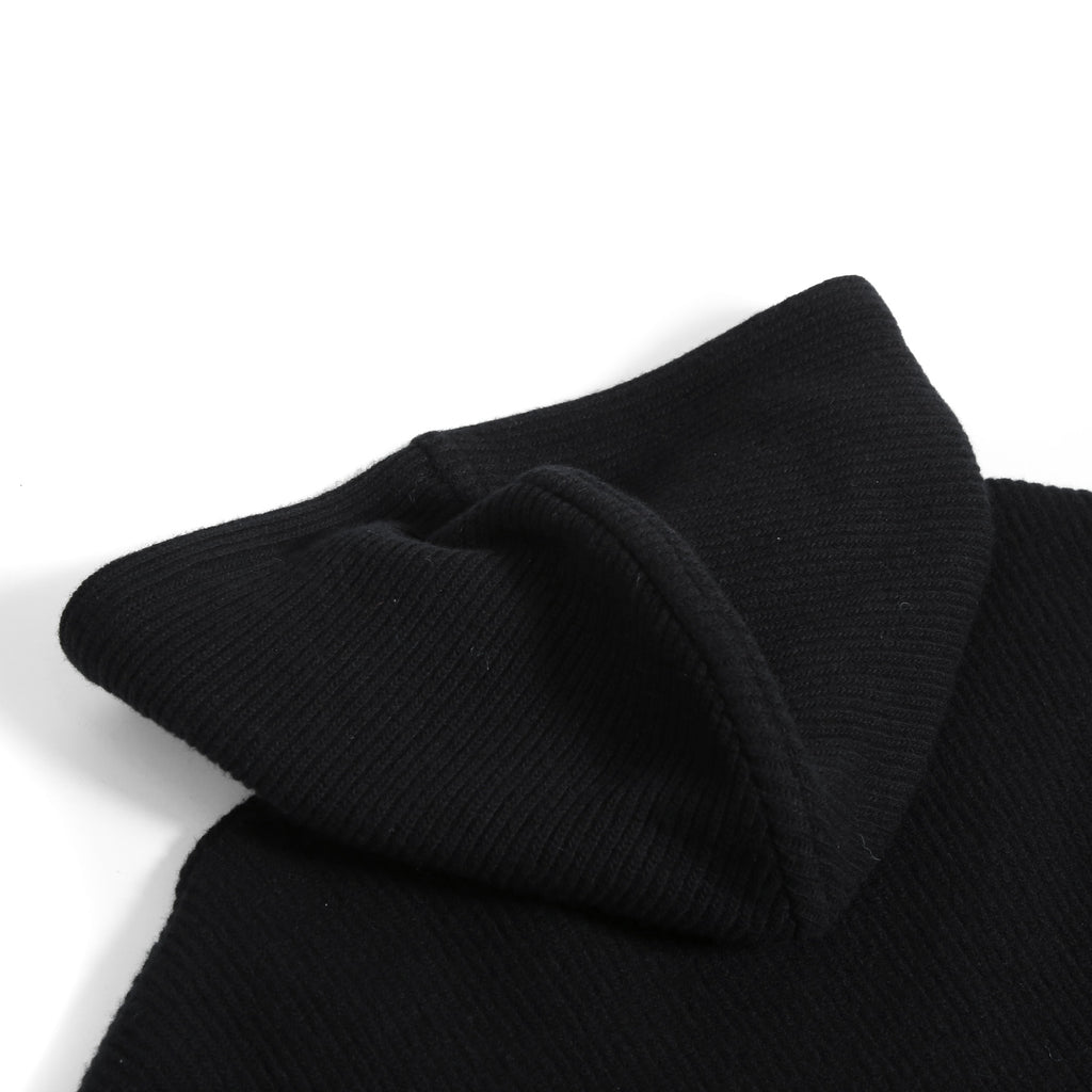 新品 Valentino Galavani ヴァレンティノ 22AW バーチャルランナー エンブロイダリー ウール ニット パーカー XV3KC19B84Y / size M BLACK