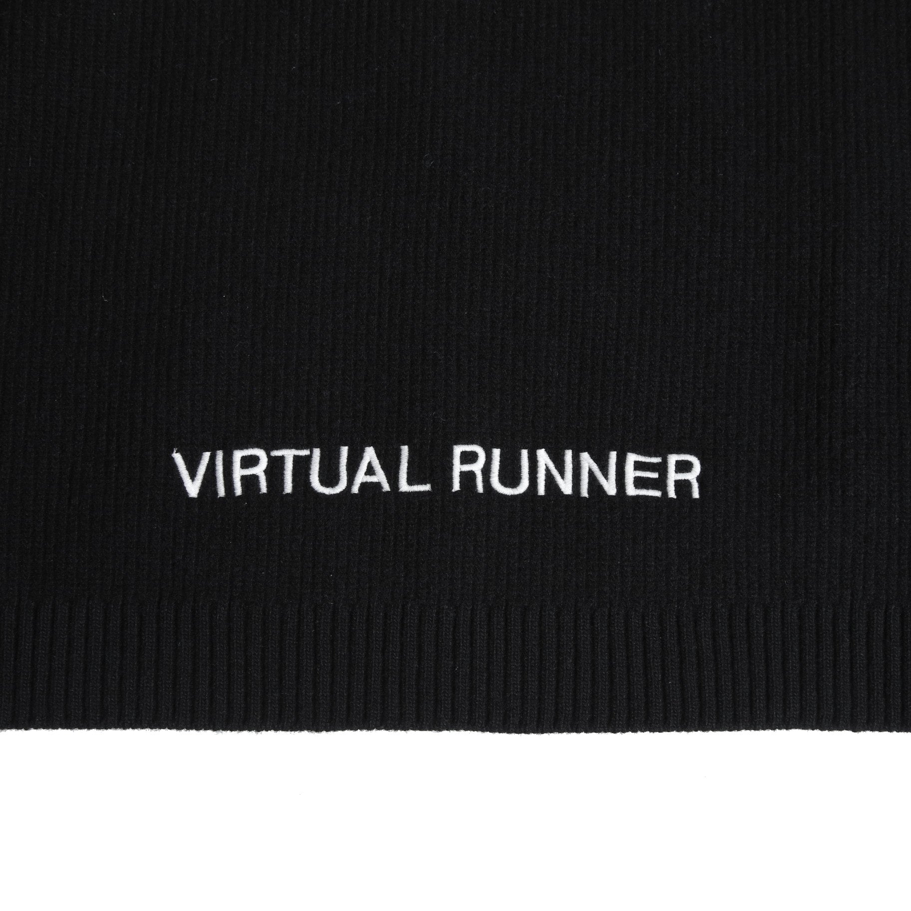 新品 Valentino Galavani ヴァレンティノ 22AW バーチャルランナー エンブロイダリー ウール ニット パーカー XV3KC19B84Y / size M BLACK