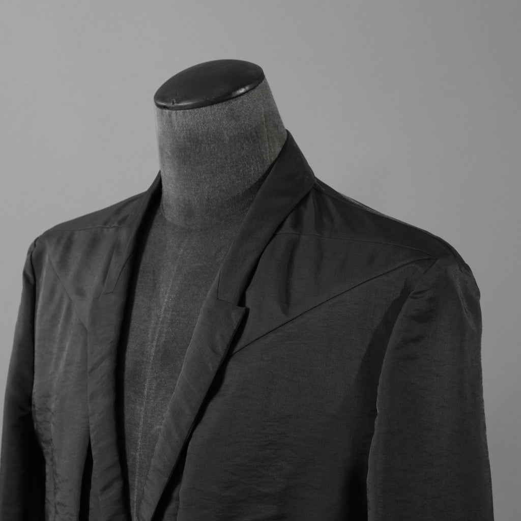 Rick Owens リックオウエンス / 24SS LIDO / 美品 FOGPOCKET BLAZER / シルク混 / RU01D3723-SN / size 48 (BLACK) ジャケット