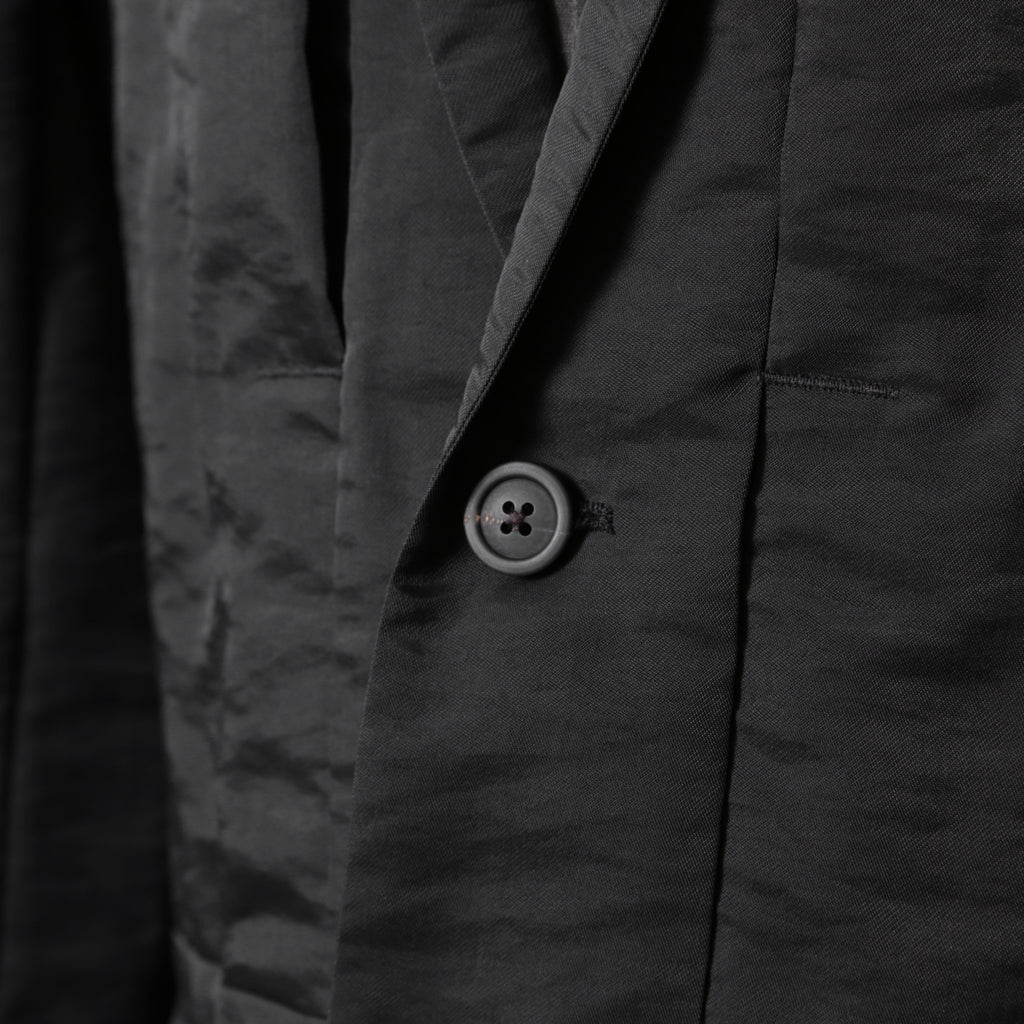 Rick Owens リックオウエンス / 24SS LIDO / 美品 FOGPOCKET BLAZER / シルク混 / RU01D3723-SN / size 48 (BLACK) ジャケット