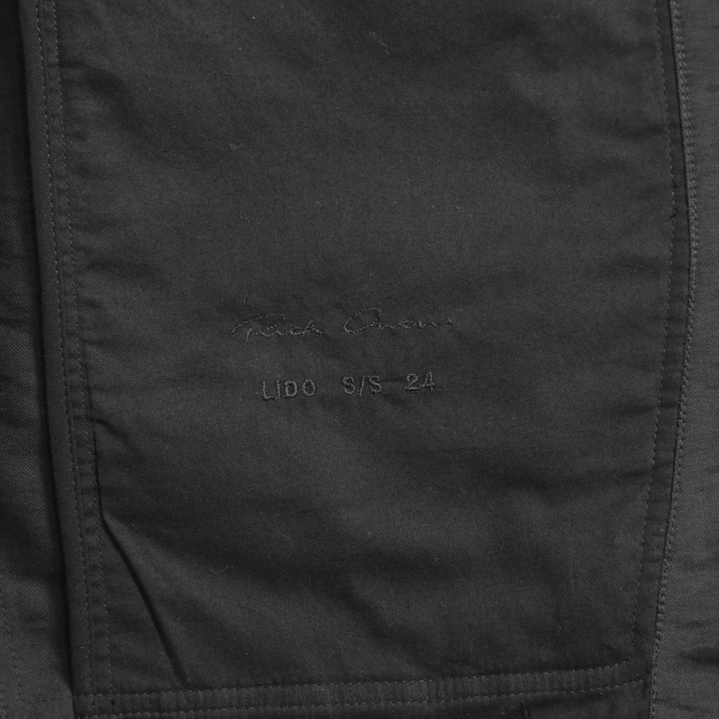 Rick Owens リックオウエンス / 24SS LIDO / 美品 FOGPOCKET BLAZER / シルク混 / RU01D3723-SN / size 48 (BLACK) ジャケット