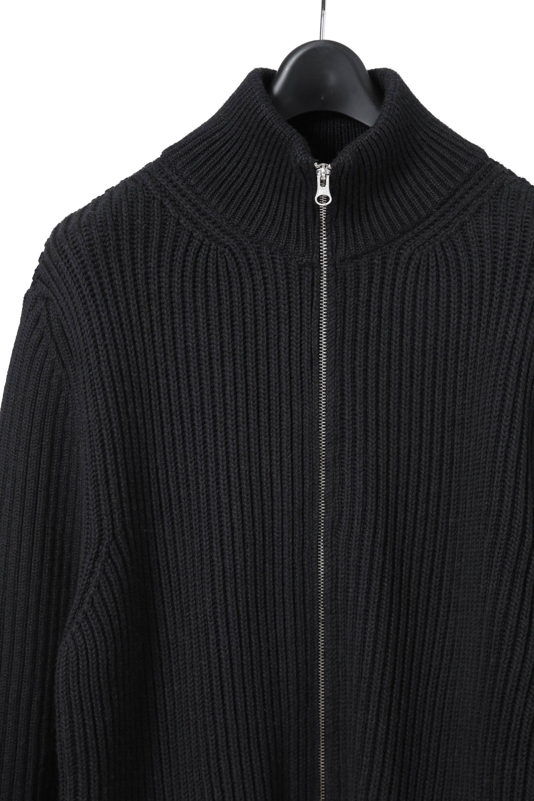 美品 MM6 エムエムシックス マルジェラ / ダメージ ドライバーズ ニット/ セーター 厚手 / S52GP0137 / size S (BLACK)