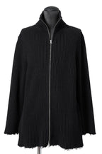 美品 MM6 エムエムシックス マルジェラ / ダメージ ドライバーズ ニット/ セーター 厚手 / S52GP0137 / size S (BLACK)