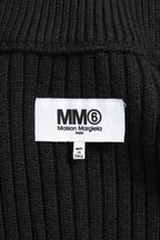美品 MM6 エムエムシックス マルジェラ / ダメージ ドライバーズ ニット/ セーター 厚手 / S52GP0137 / size S (BLACK)