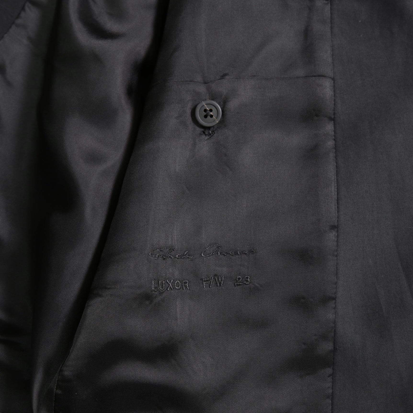 Rick Owens リックオエンス / 23FW LUXOR / 美品 FOG PCKET SOFT BLEZER / RU02C7724-ZLSC / size 48 (BLACK)