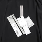 RICK OWENS リックオウエンス / 23FW LUXOR期 / 美品 シルクスナップ シャツ / 長袖シャツ / RU02C7290-CC / size 48 (BLACK)