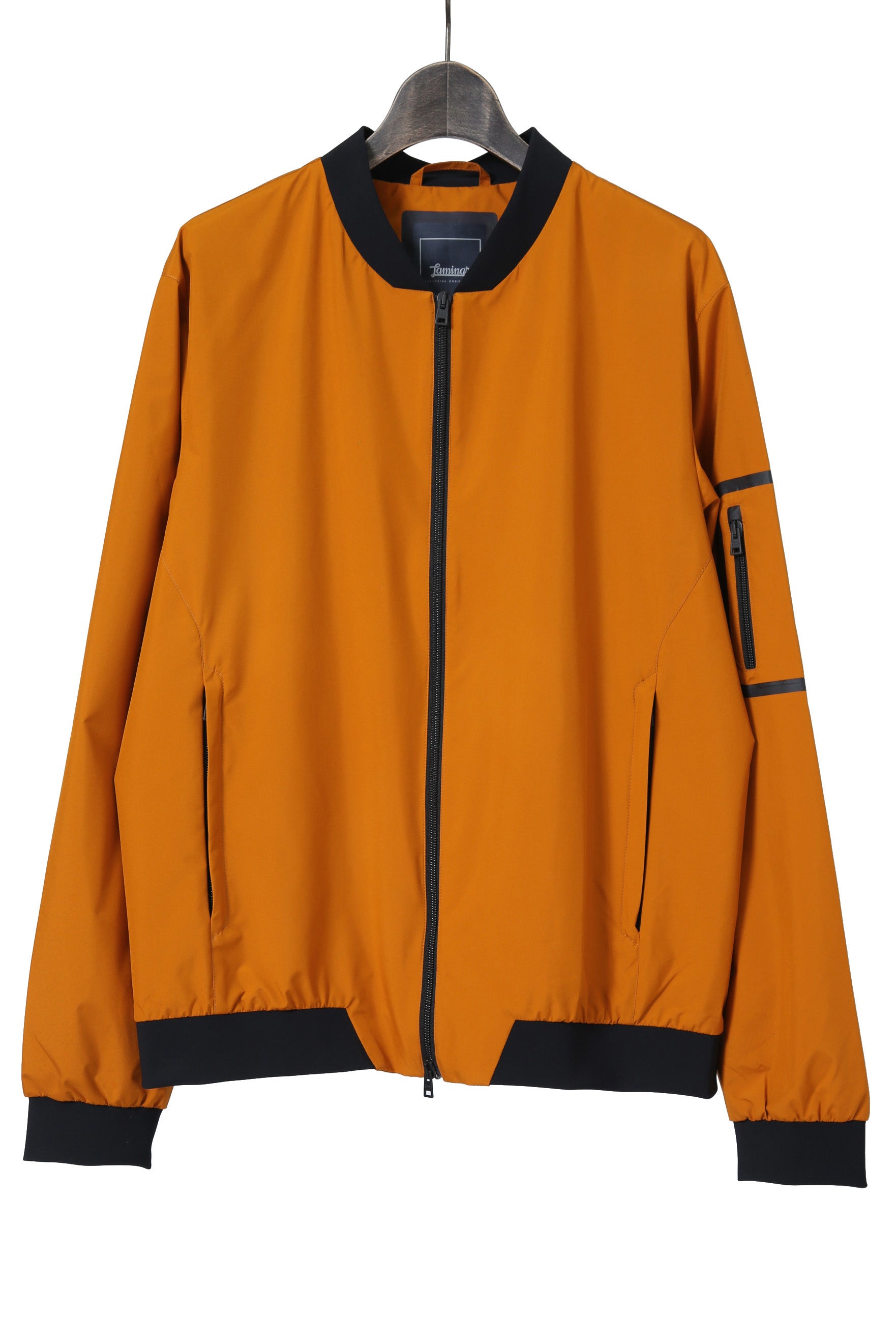 極上美品 HERNO ヘルノ / GORE-TEX ゴアテックス Laminar ラミナー ボンバー ジャケット / size 50 (L) ORANGE