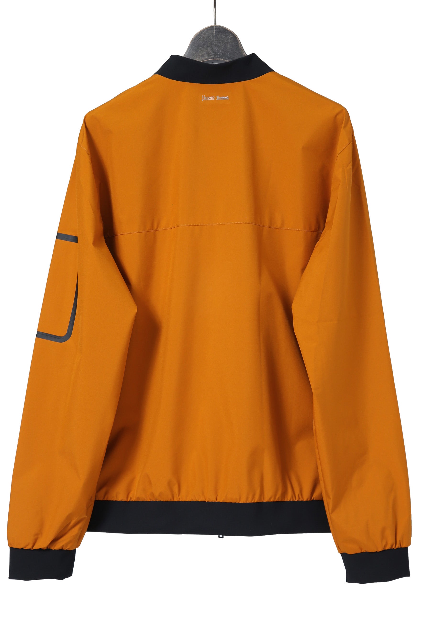 極上美品 HERNO ヘルノ / GORE-TEX ゴアテックス Laminar ラミナー ボンバー ジャケット / size 50 (L) ORANGE
