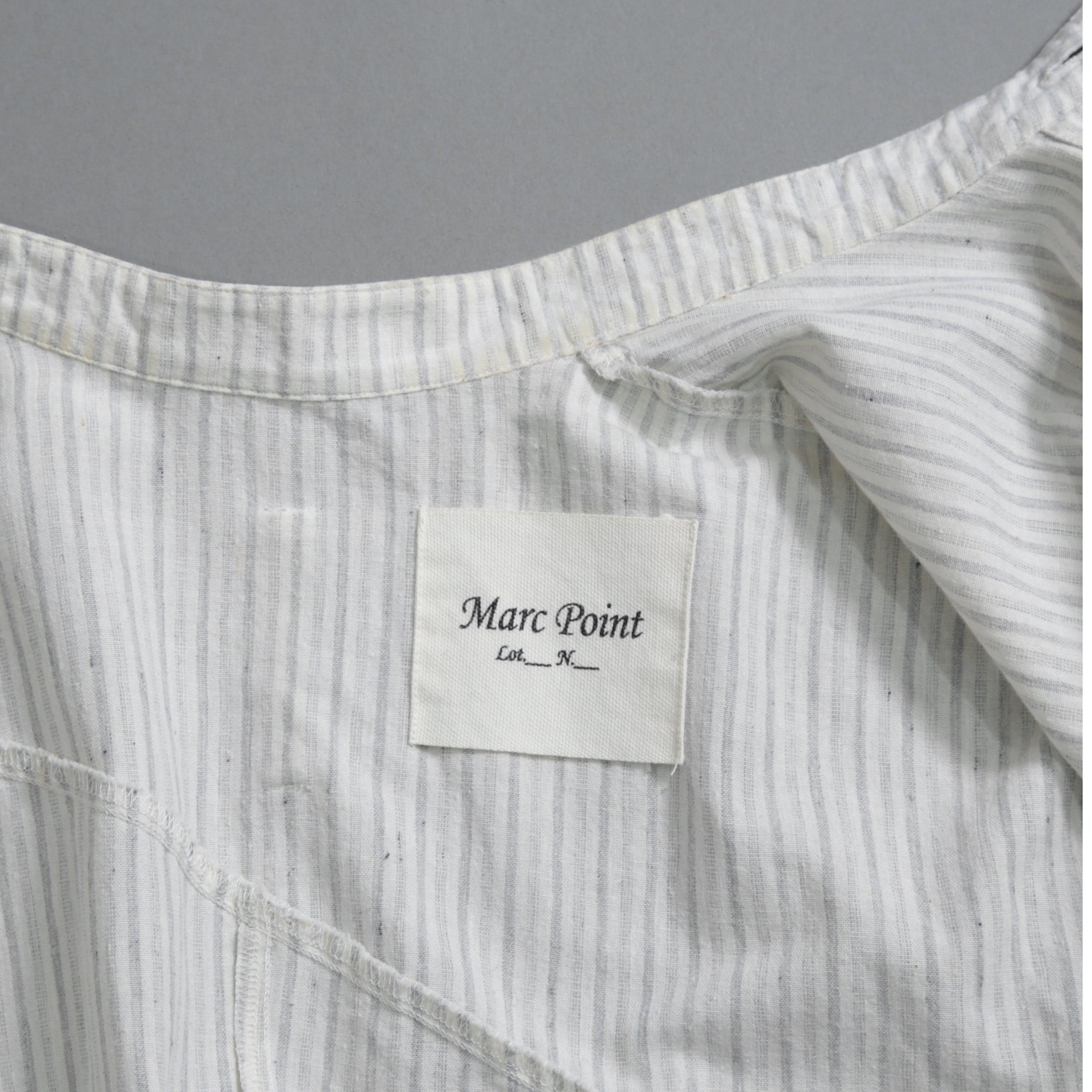 Marc Point マークポイント / 16SS Vintage Cloth Shirt / 長袖シャツ / size 44 (WHITE)