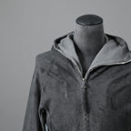 BORIS BIDJAN SABERI ボリスビジャンサベリ / 16SS ZIPPER2 OBJECT DYED / F0503M / ヴィニール コーティング パーカー / size S (DARK GRAY)