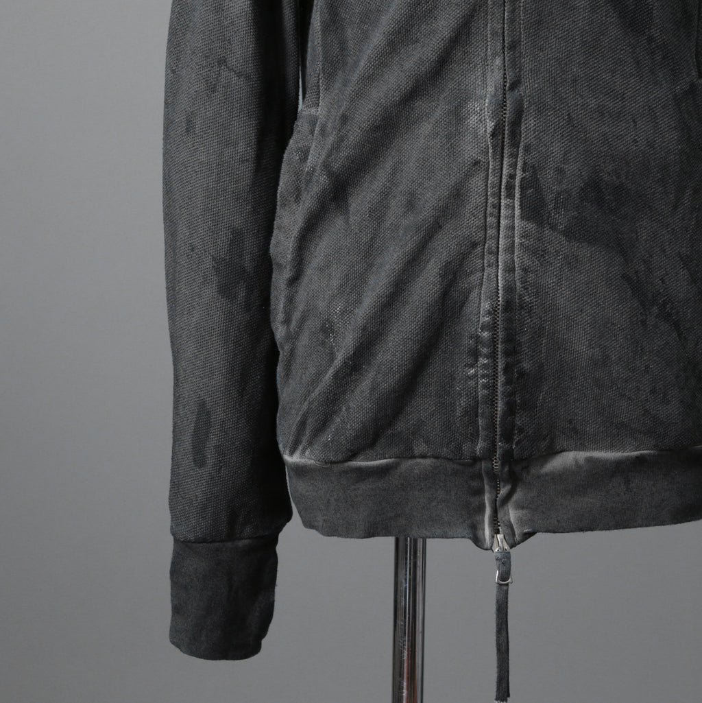 BORIS BIDJAN SABERI ボリスビジャンサベリ / 16SS ZIPPER2 OBJECT DYED / F0503M / ヴィニール コーティング パーカー / size S (DARK GRAY)