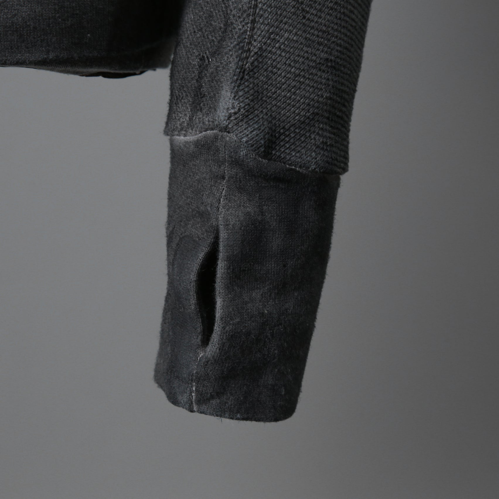 BORIS BIDJAN SABERI ボリスビジャンサベリ / 16SS ZIPPER2 OBJECT DYED / F0503M / ヴィニール コーティング パーカー / size S (DARK GRAY)