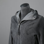 BORIS BIDJAN SABERI ボリスビジャンサベリ / 16SS ZIPPER2 OBJECT DYED / F0503M / ヴィニール コーティング パーカー / size S (DARK GRAY)