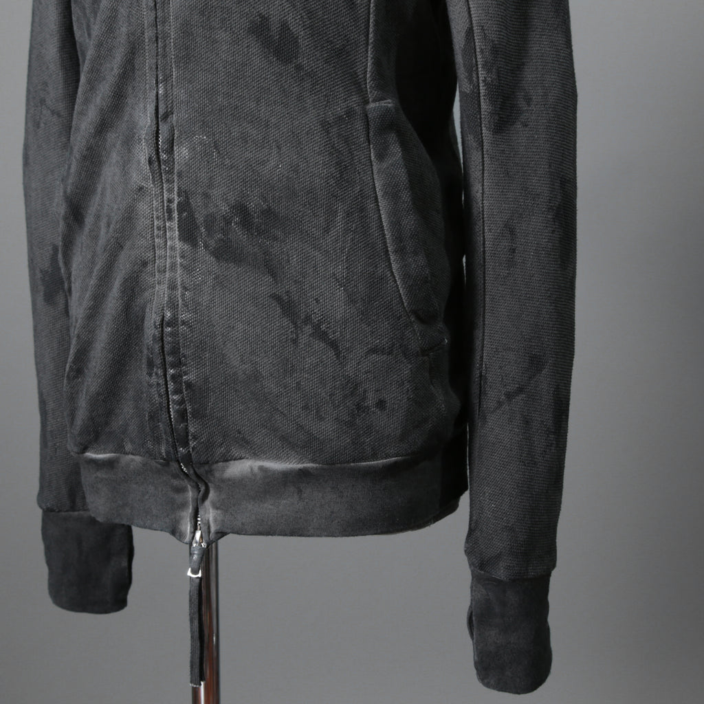 BORIS BIDJAN SABERI ボリスビジャンサベリ / 16SS ZIPPER2 OBJECT DYED / F0503M / ヴィニール コーティング パーカー / size S (DARK GRAY)