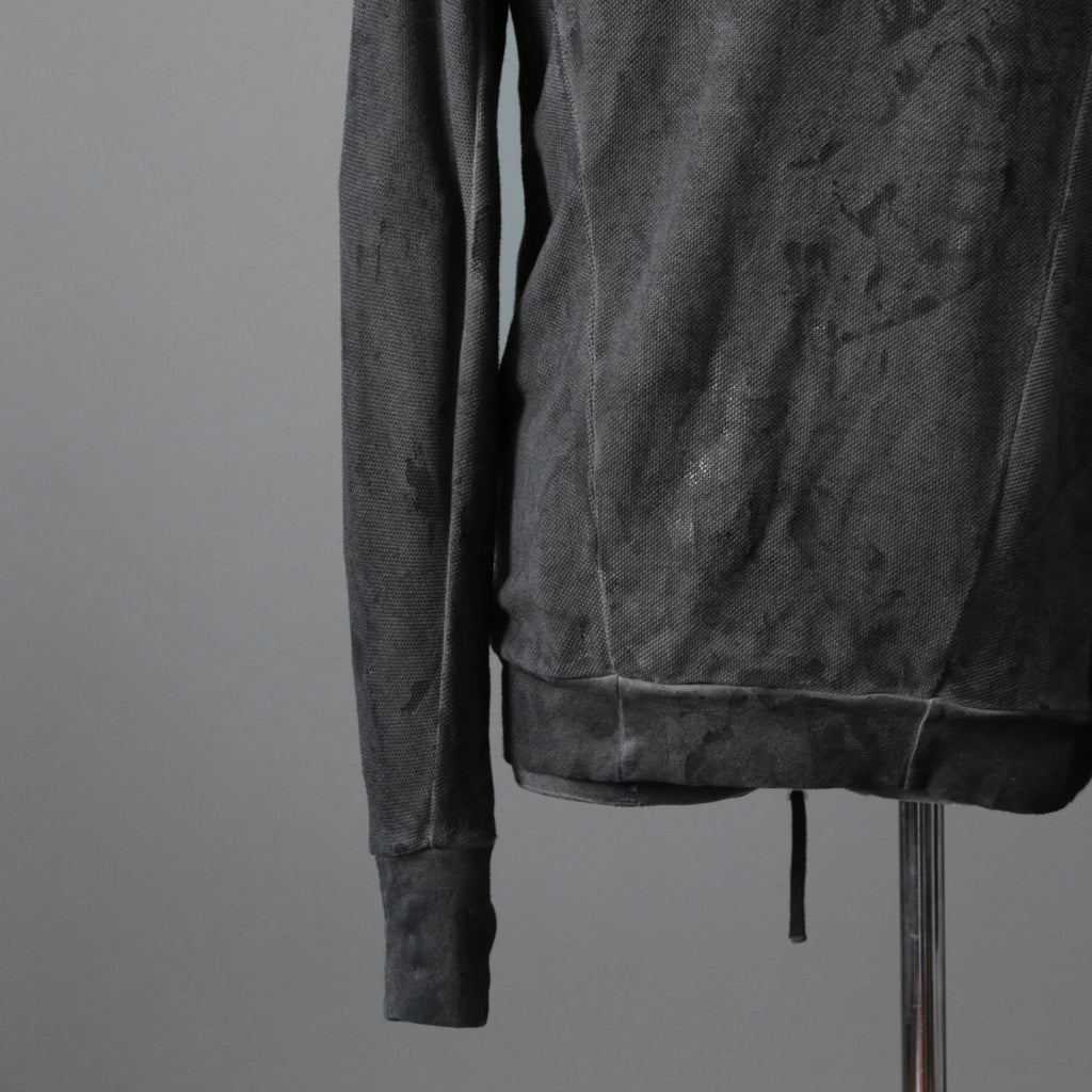 BORIS BIDJAN SABERI ボリスビジャンサベリ / 16SS ZIPPER2 OBJECT DYED / F0503M / ヴィニール コーティング パーカー / size S (DARK GRAY)