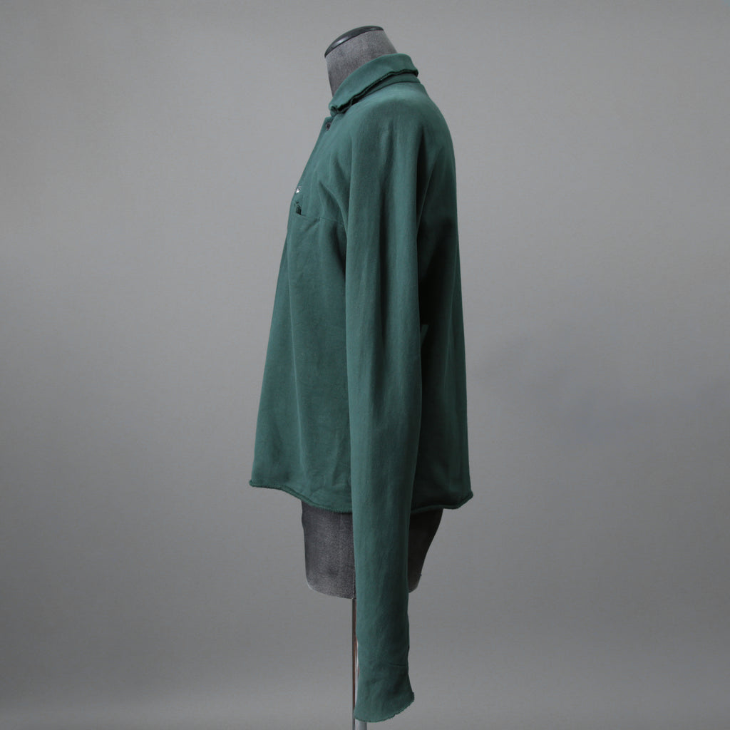 m.a+ エムエークロス / one piece med fit shirt / コットンカシミア 長袖シャツ / H250D JCKM / size 表記なし (PETROL) GREEN系