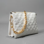 Louis Vuitton ルイヴィトン / 美品 クッサン PM / M21769 / WHITE 白 レザー ショルダーバッグ モノグラム