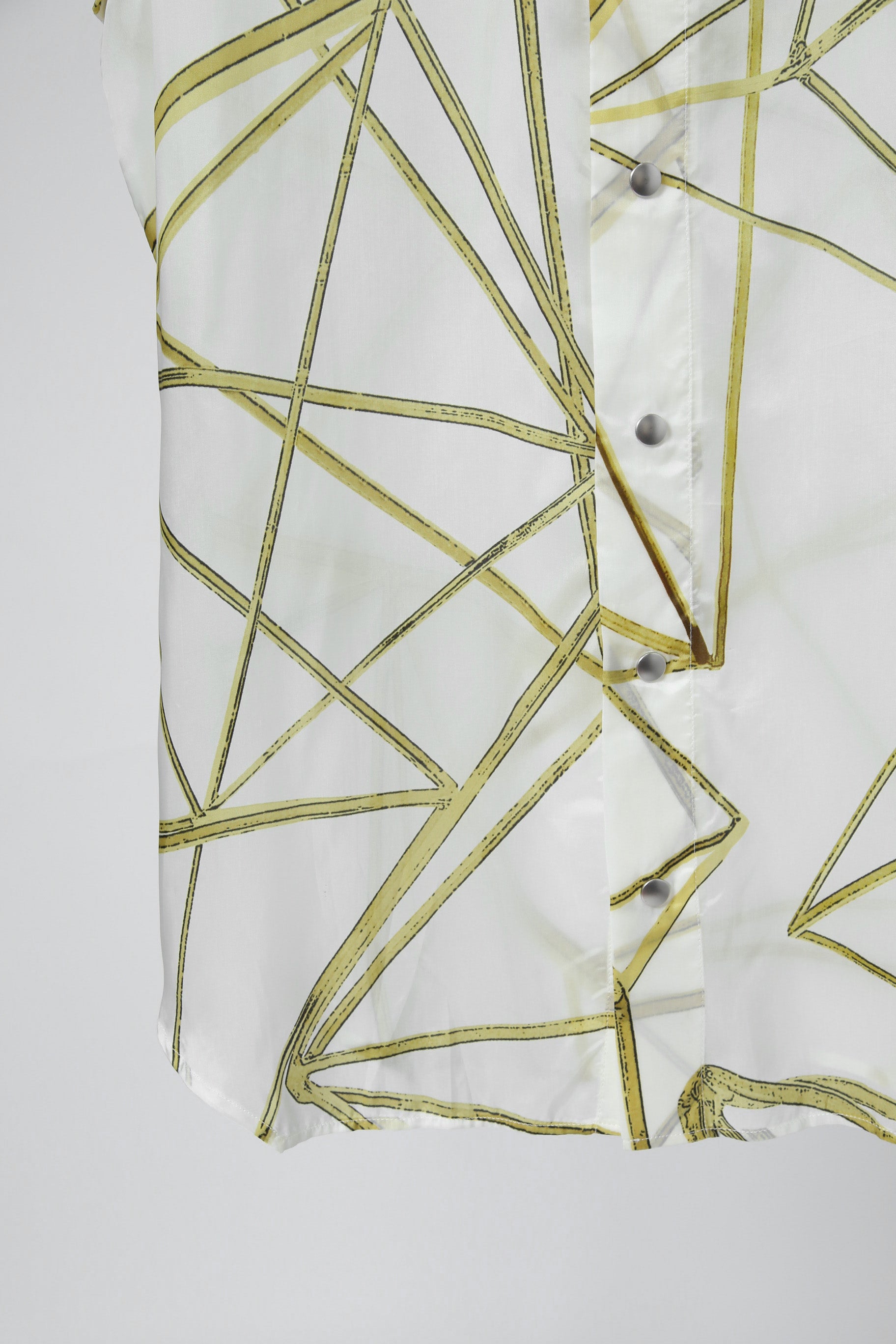 美品 Rick Owens リックオウエンス / 22SS FOGACHINE / Geometric Print Golf Shirt / RU01B1290-JP1 / size 50 (L) 総柄 半袖シャツ