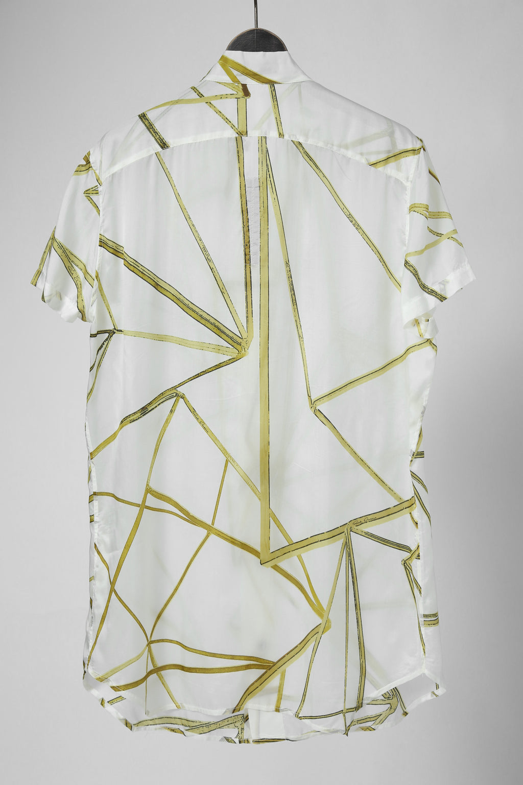 美品 Rick Owens リックオウエンス / 22SS FOGACHINE / Geometric Print Golf Shirt / RU01B1290-JP1 / size 50 (L) 総柄 半袖シャツ