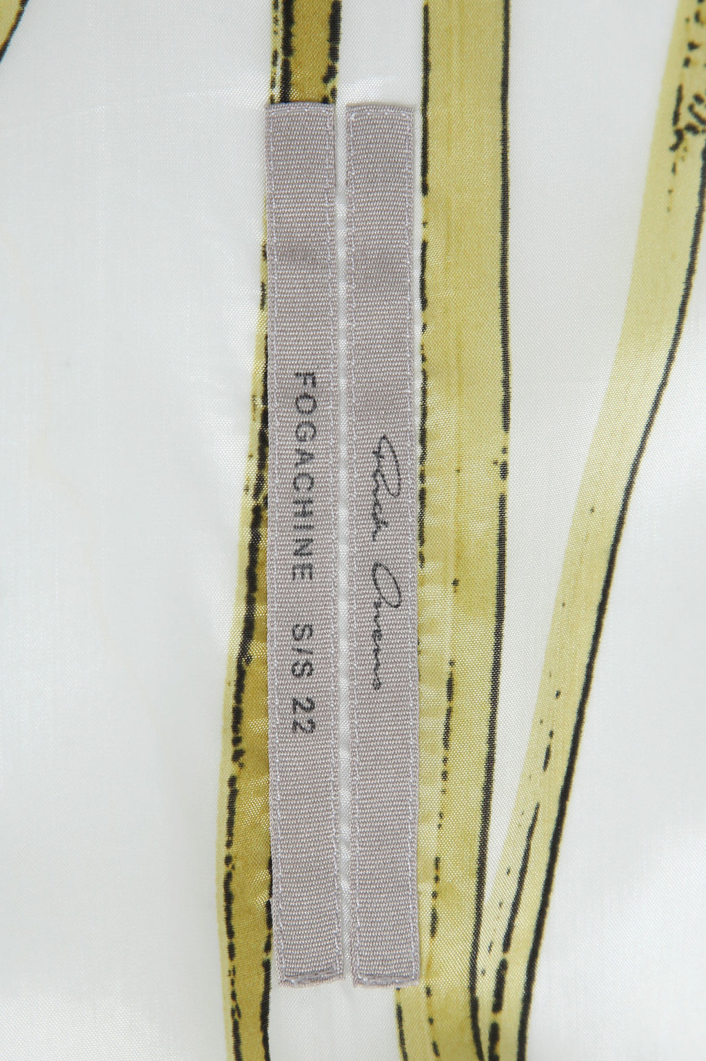 美品 Rick Owens リックオウエンス / 22SS FOGACHINE / Geometric Print Golf Shirt / RU01B1290-JP1 / size 50 (L) 総柄 半袖シャツ