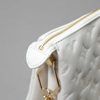 Louis Vuitton ルイヴィトン / 美品 クッサン PM / M21769 / WHITE 白 レザー ショルダーバッグ モノグラム